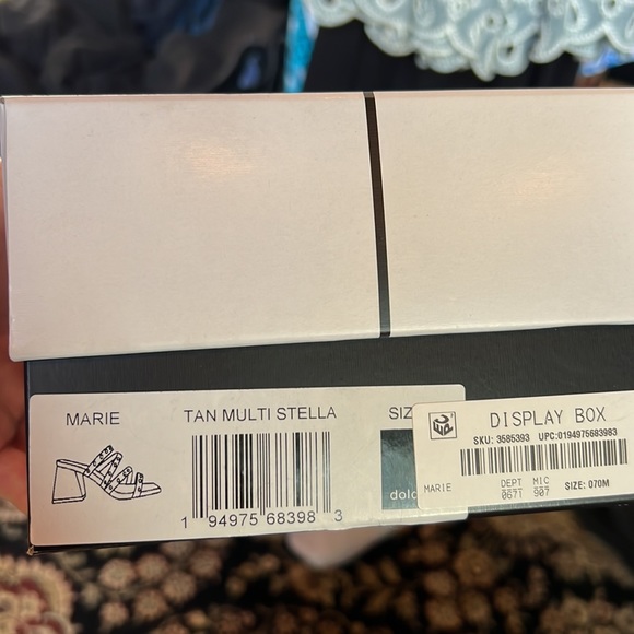 Dolce Vita Marie Heeled Strapoy Sandal in Tan Multi Stella size 7 - Picture 6 of 6